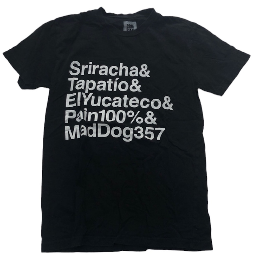 Complex Media Sean Evans Hot Ones Sauce T Shirt Black/White S